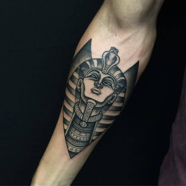 dotwork egyptian tattoo