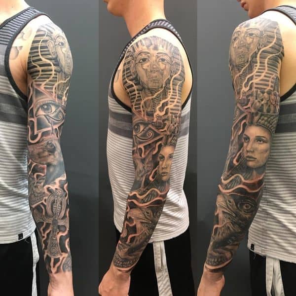 egyptian arm tattoo 10