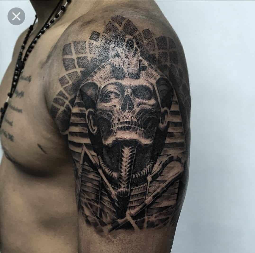 egyptian arm tattoo