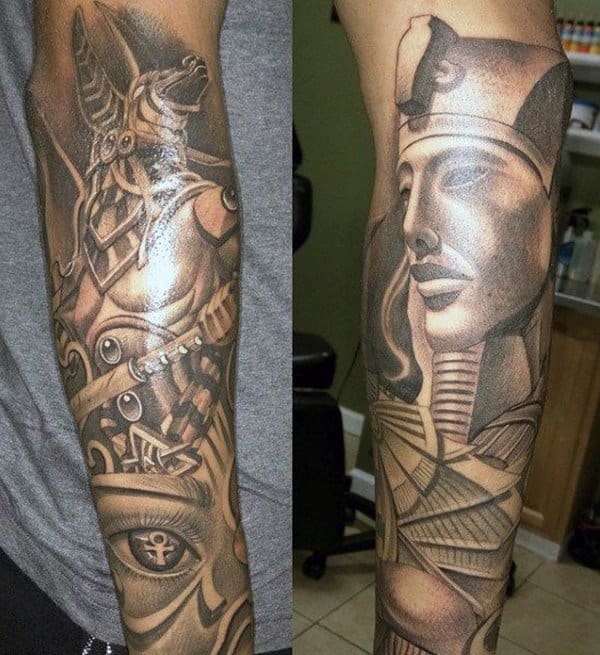 egyptian arm tattoo