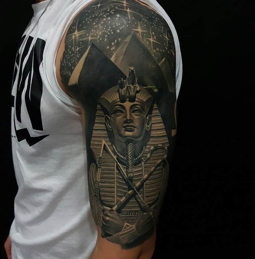 egyptian arm tattoo