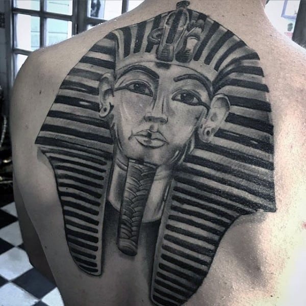 egyptian back tattoo