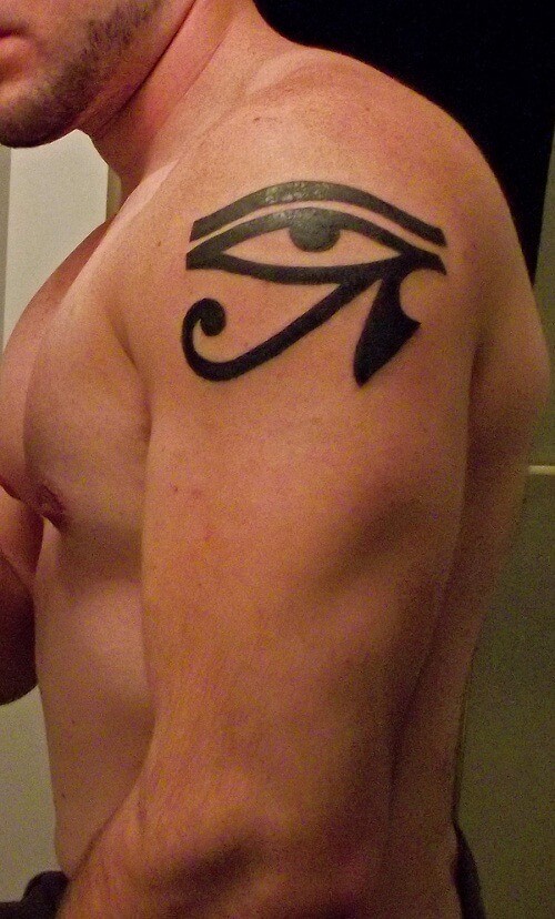eye of horus arm tattoo