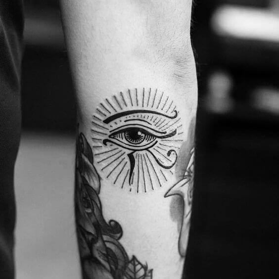 eye of horus arm tattoo