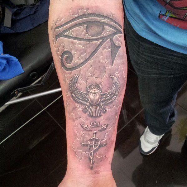 eye of horus arm tattoo