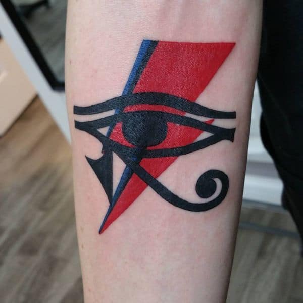 eye of horus tattoo on arm