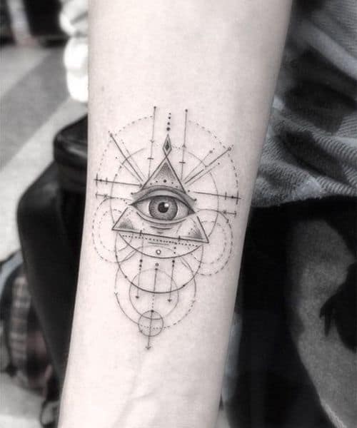 geometric egyptian tattoo