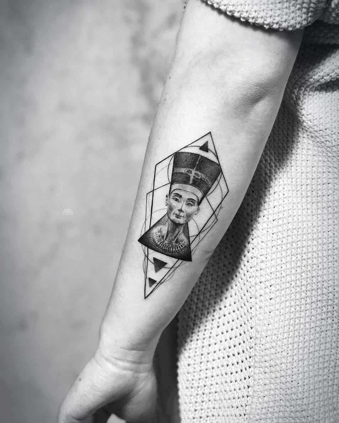 geometric egyptian tattoo