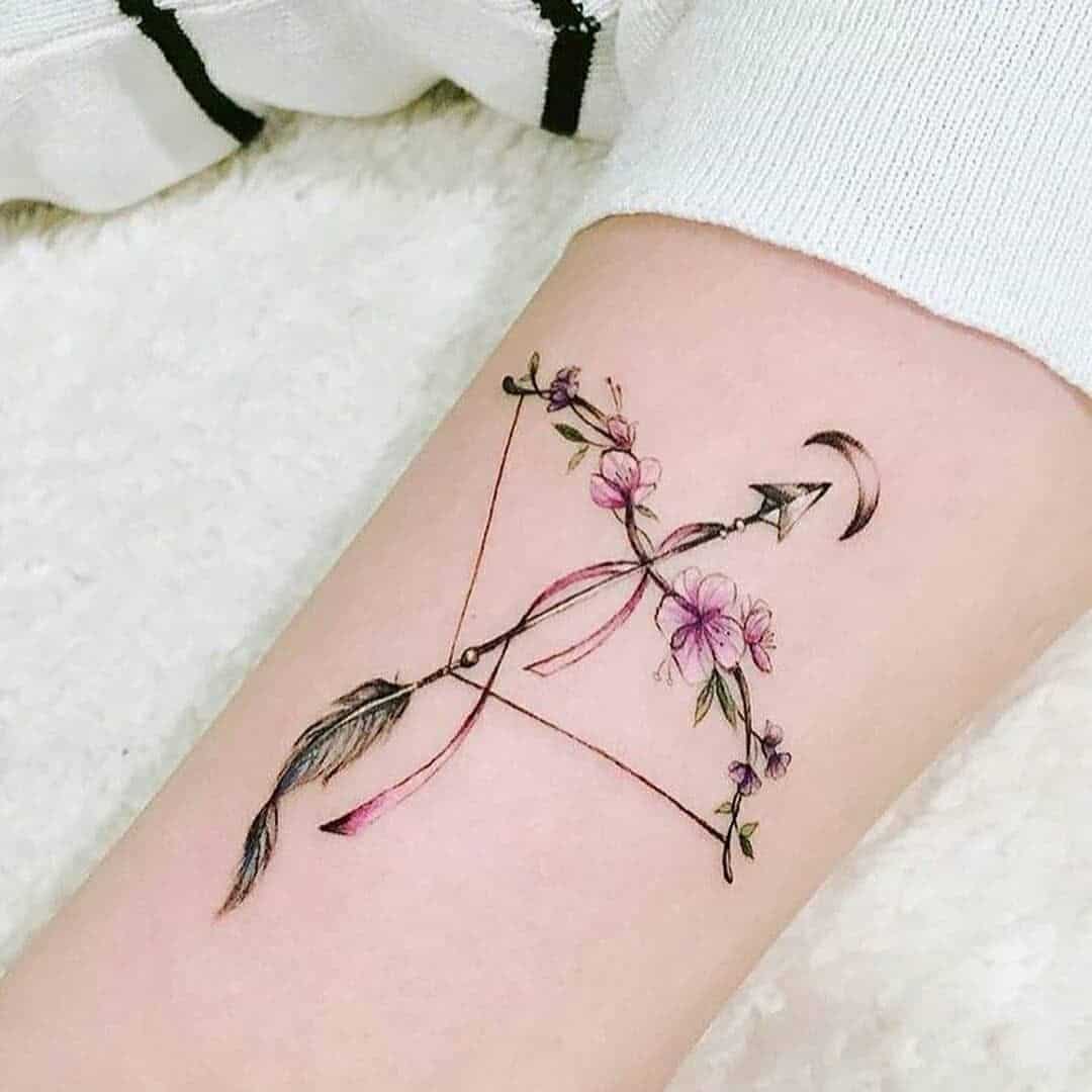 female sagittarius tattoo