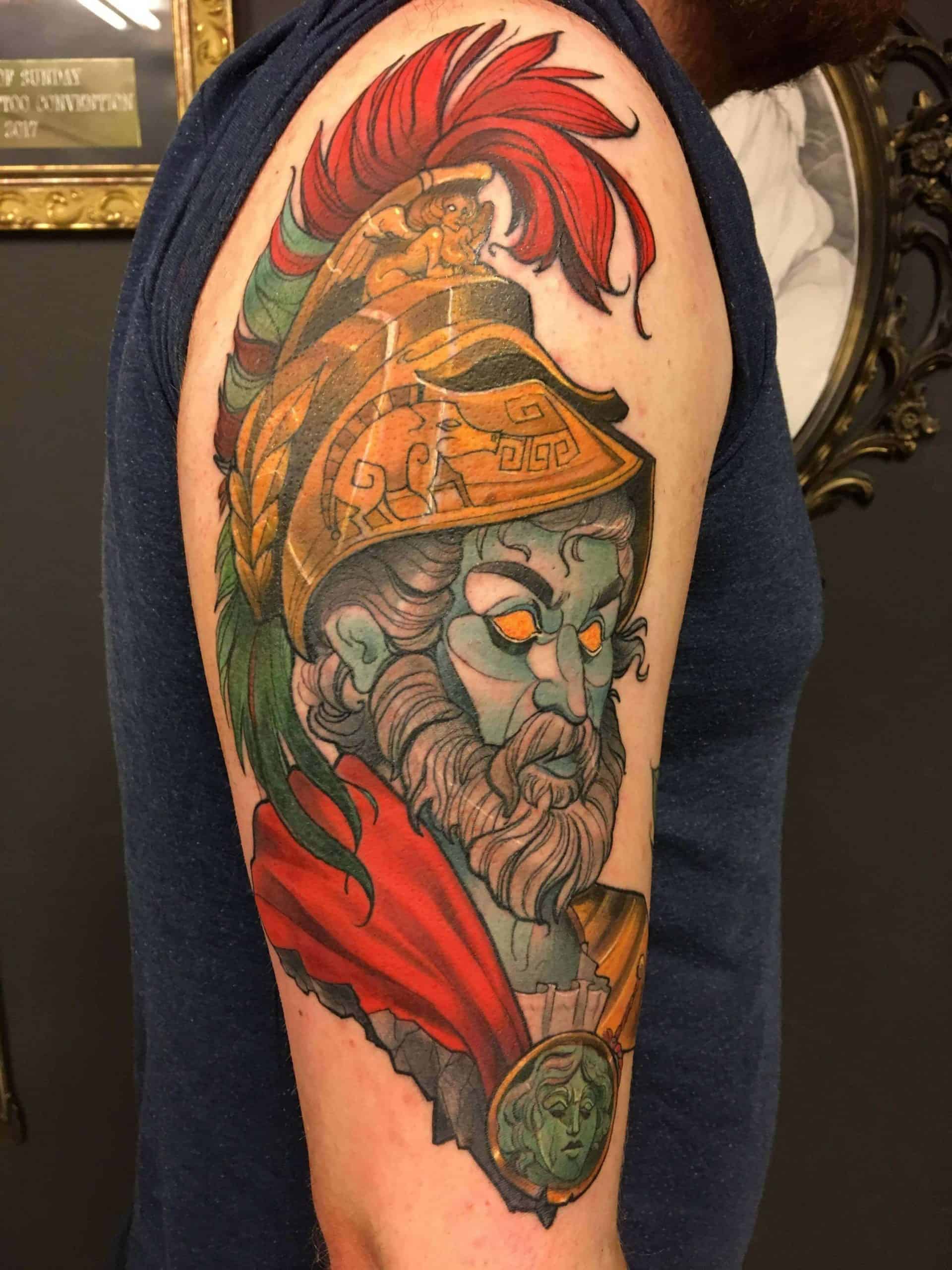 god of war arm tattoo