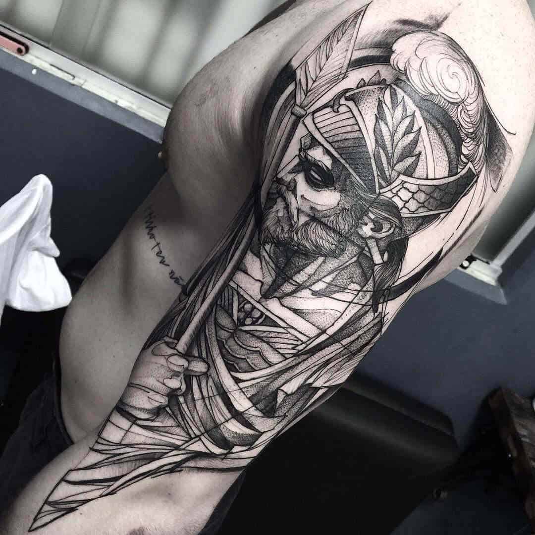 god of war arm tattoo