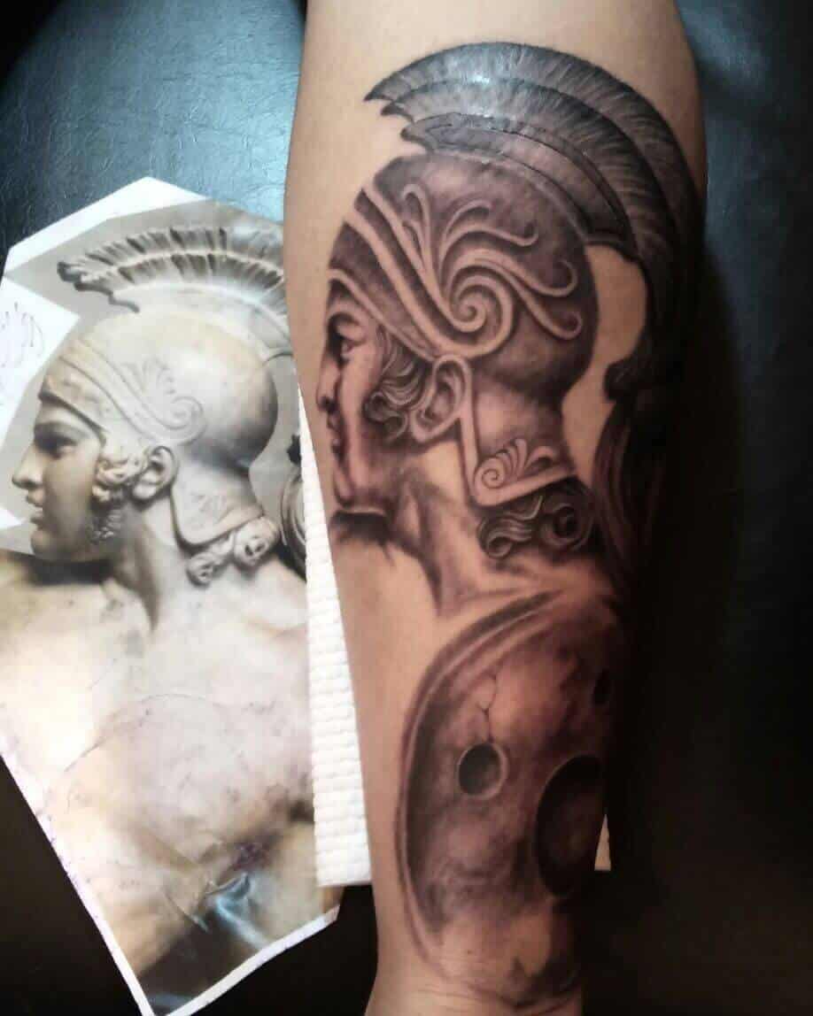 god of war sleeve tattoo