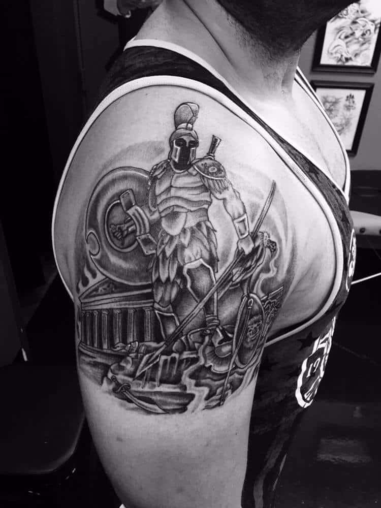 God of War inspired tattoo I got  rGodofWar