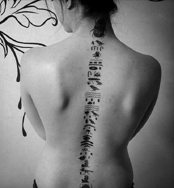 hieroglyphics egyptian tattoo