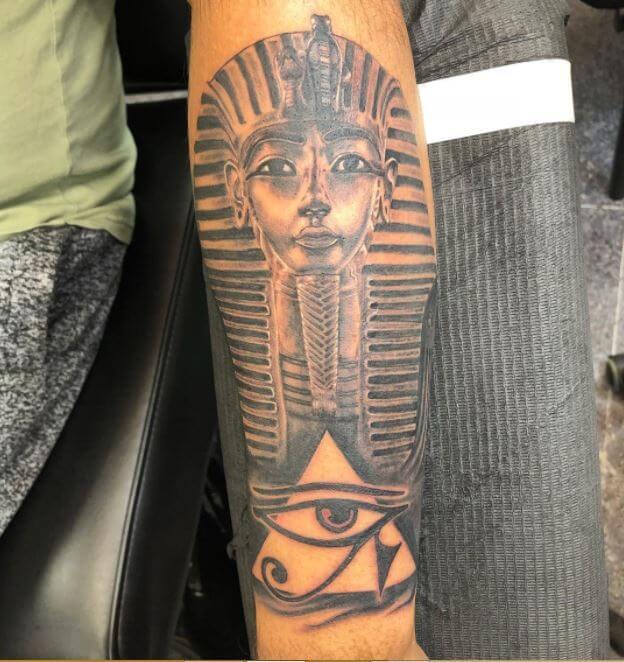 pharaoh egyptian tattoo