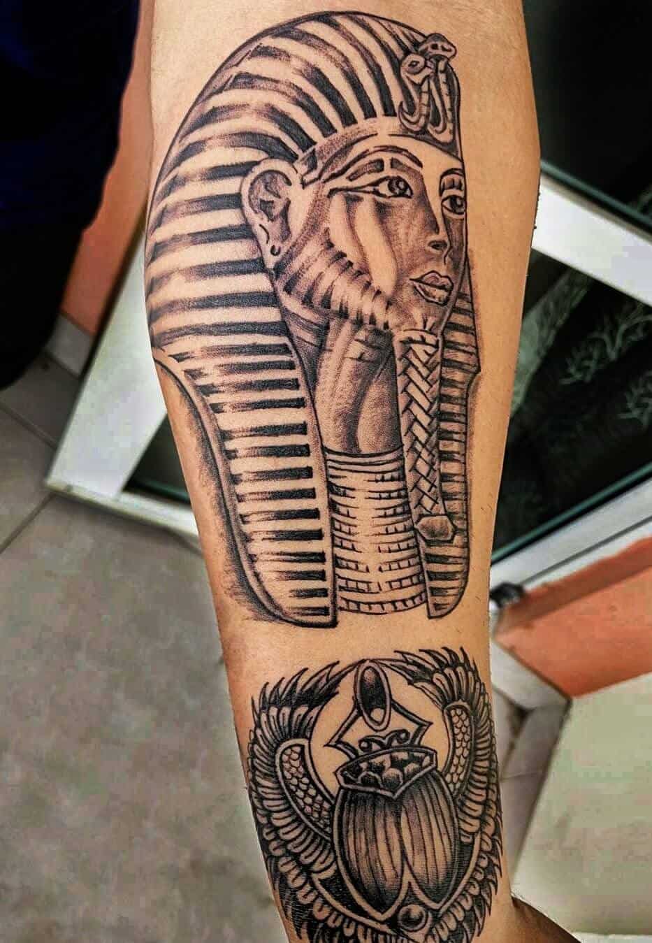 pharaoh egyptian tattoo