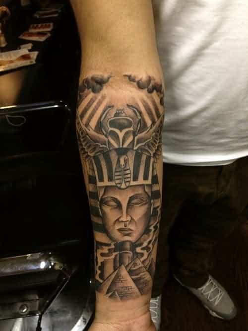 pharaoh egyptian tattoo