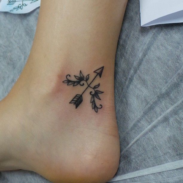 sagittarius ankle tattoo