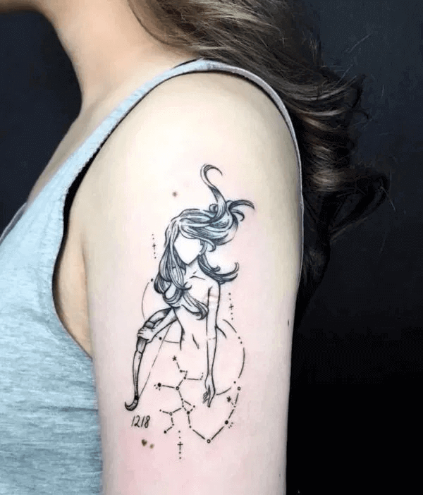 sagittarius tattoo on arm