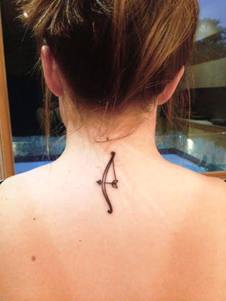 sagittarius back tattoo