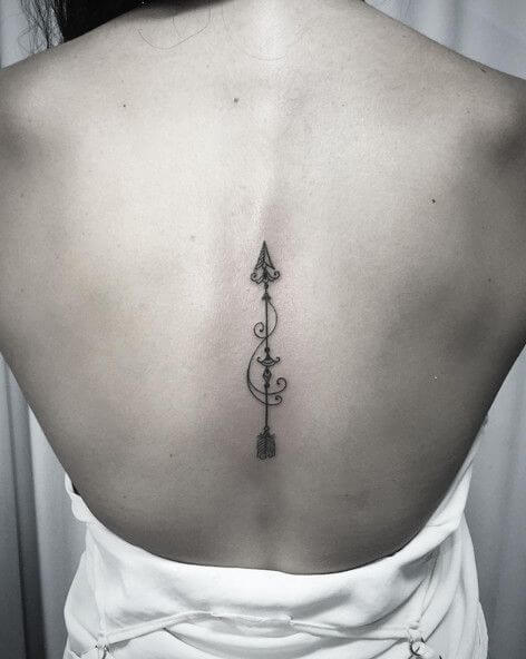 sagittarius back tattoo