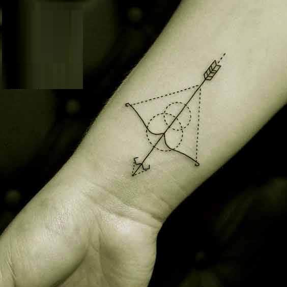 sagittarius wrist tattoo