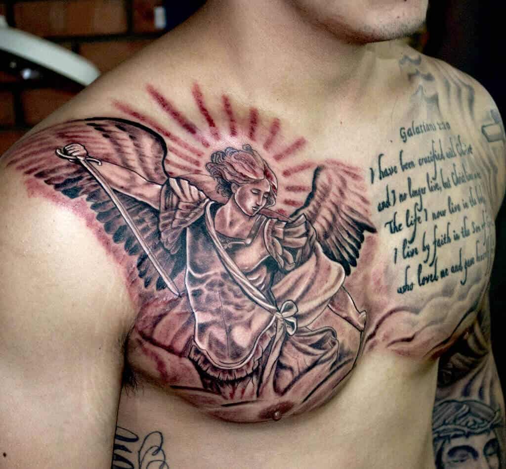 st michael chest tattooTikTok Search