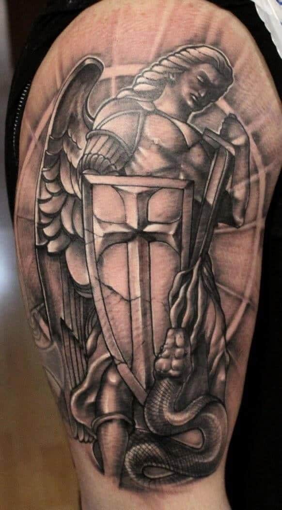 Archangel Michael  From start to finish  Tattoo Time Lapse  YouTube