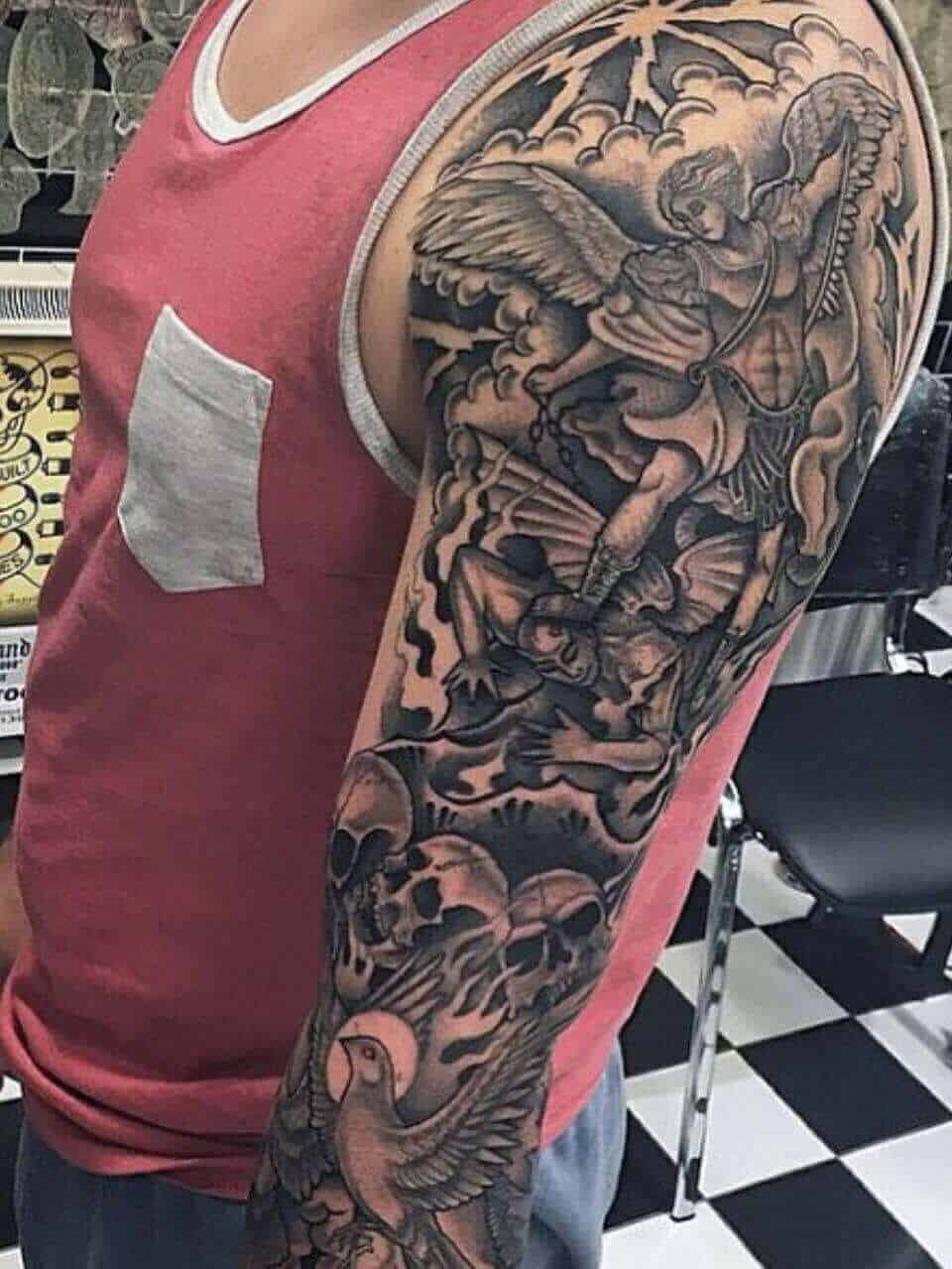 Archangel tattoo sleeve