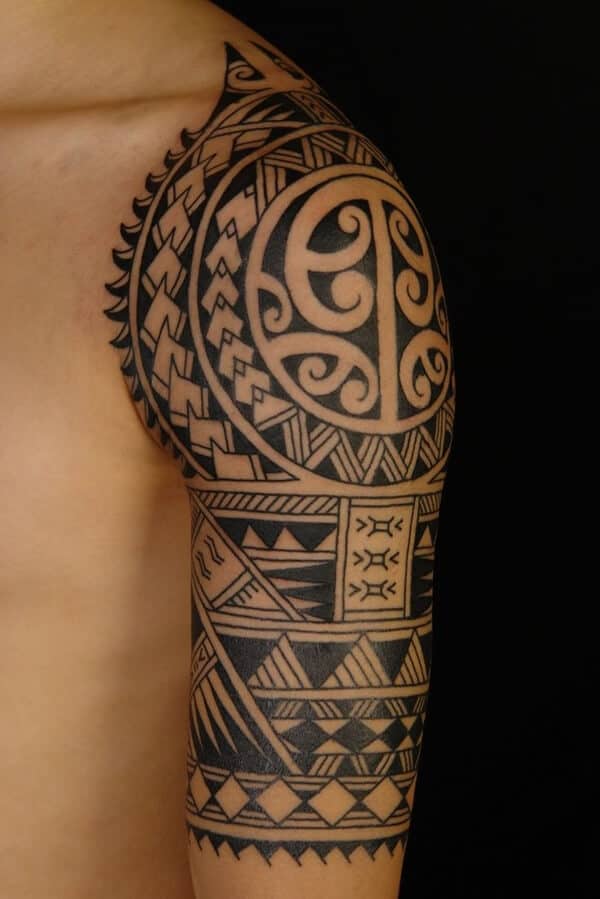 tribal celtic tattoo on arm