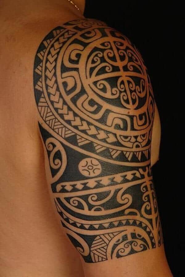 tribal celtic tattoo on arm