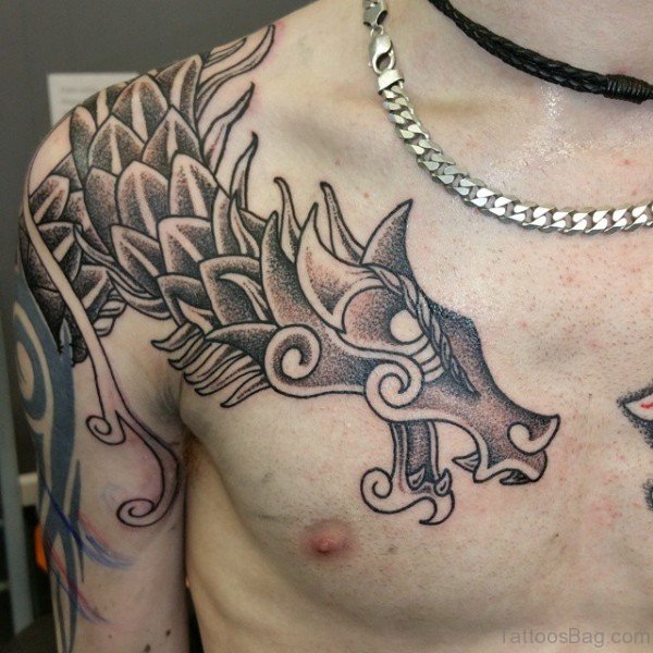 viking dragon tattoo
