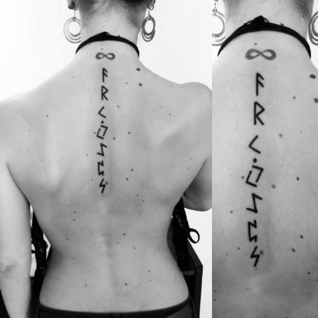 viking runes tattoo