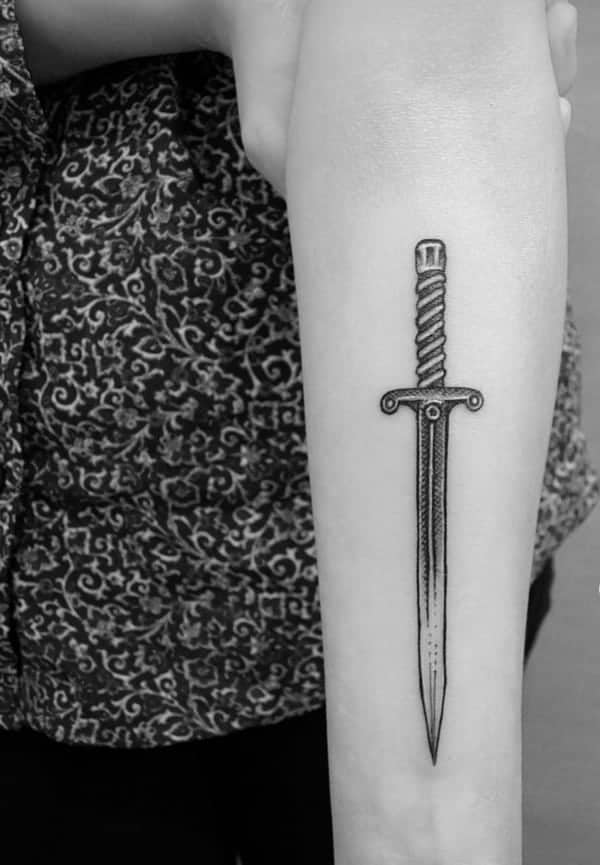 viking sword tattoo