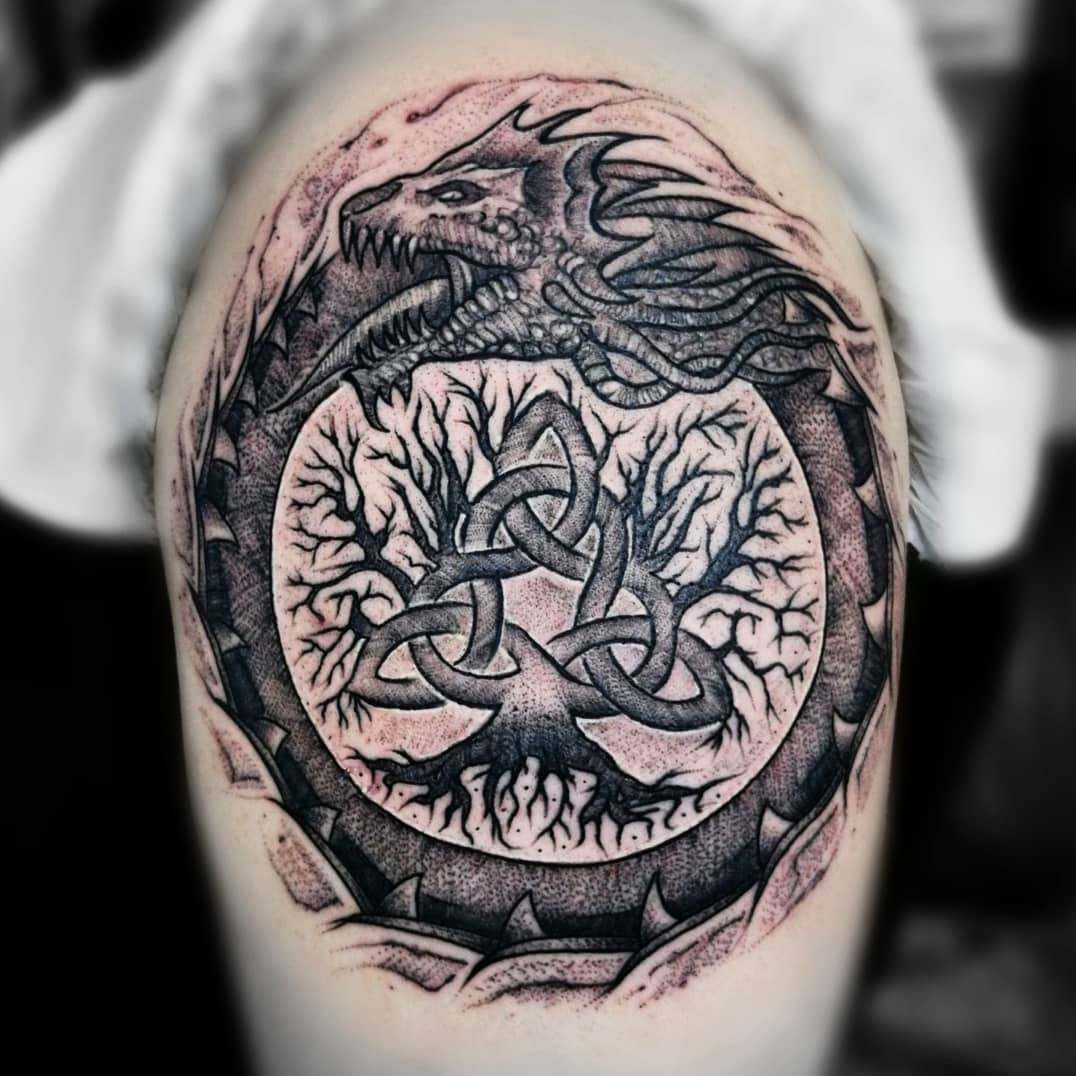 viking tree of life tattoo