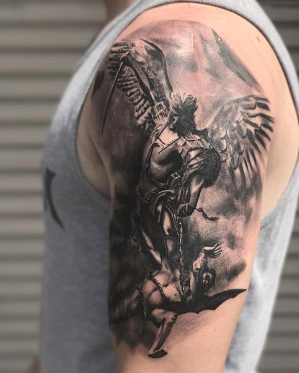 warrior saint michael tattoo