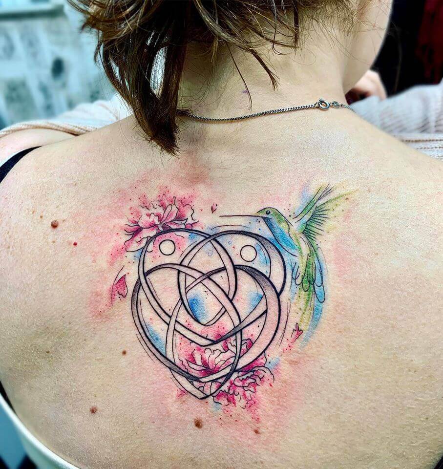 watercolor celtic tattoo