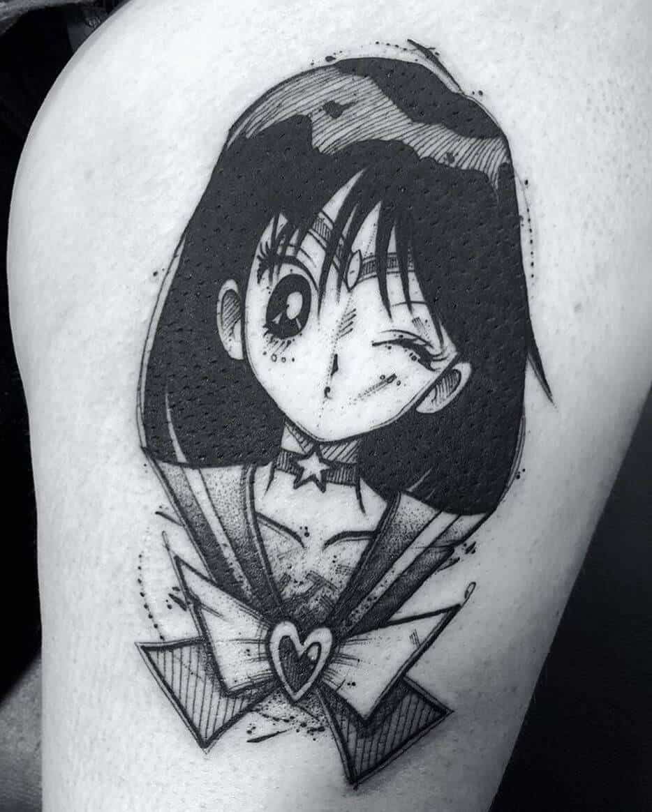 black sailor mars tattoo