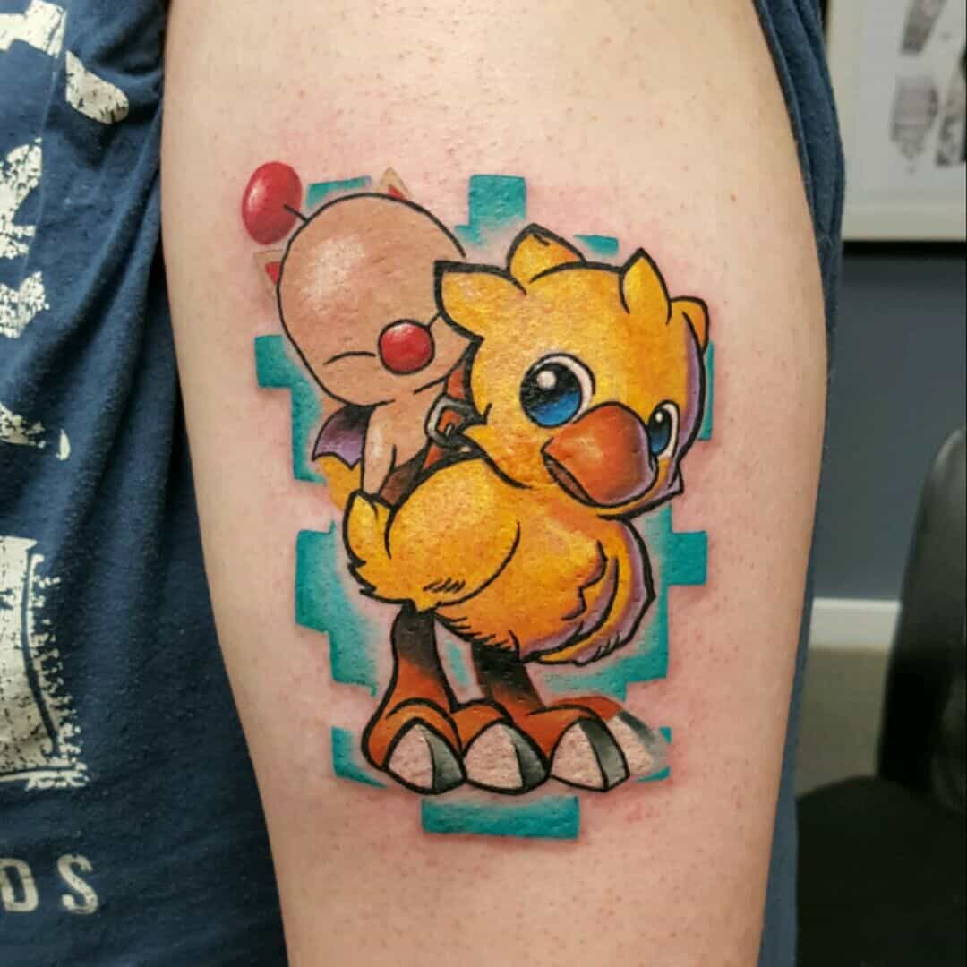 chocobo arm tattoo