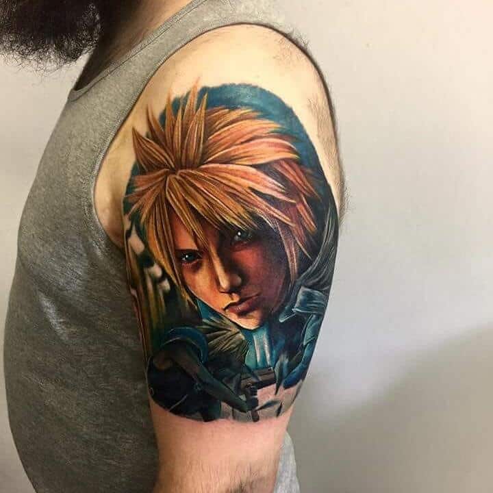 cloud strife tattoo