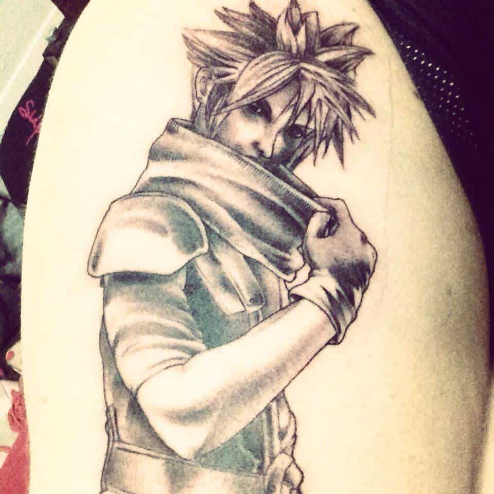 cloud strife tattoo