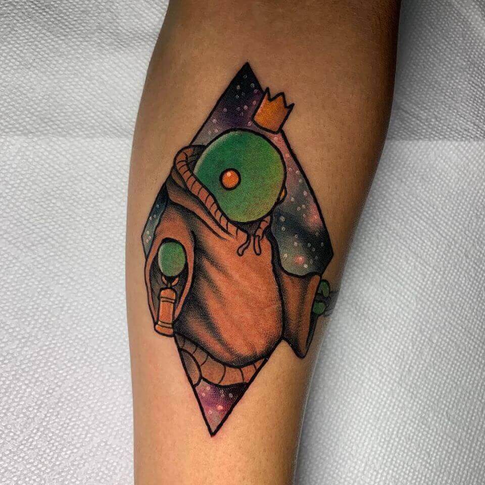 colored tonberry tattoo