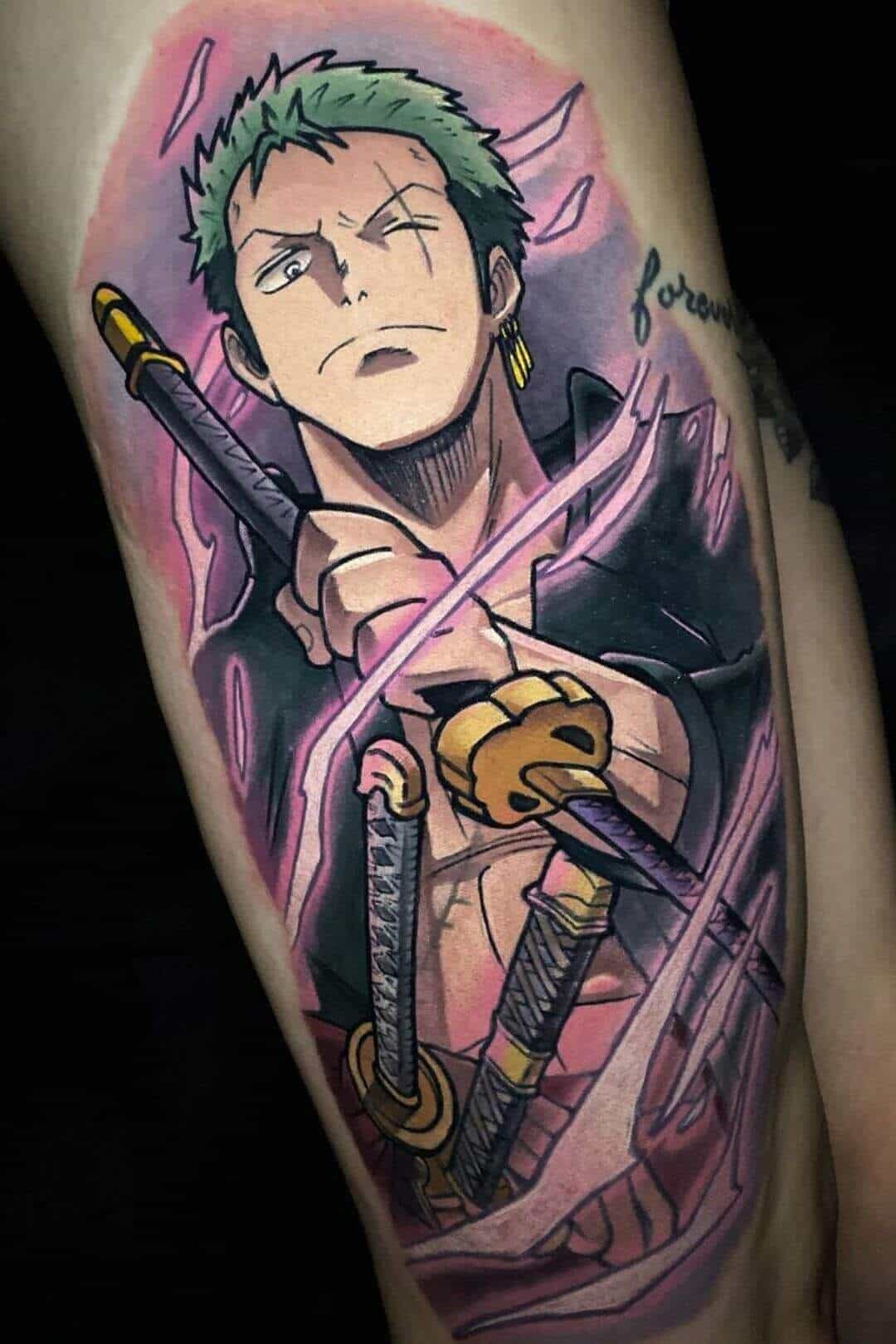 以上 zoro one piece tattoo design