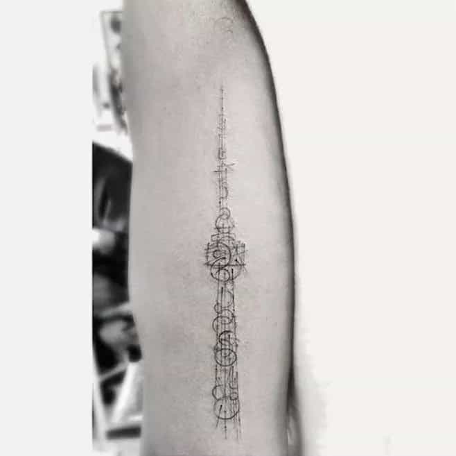 drake cn tower tattoo