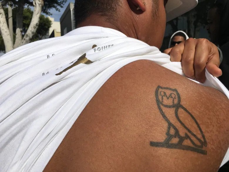 drake ovo owl tattoo