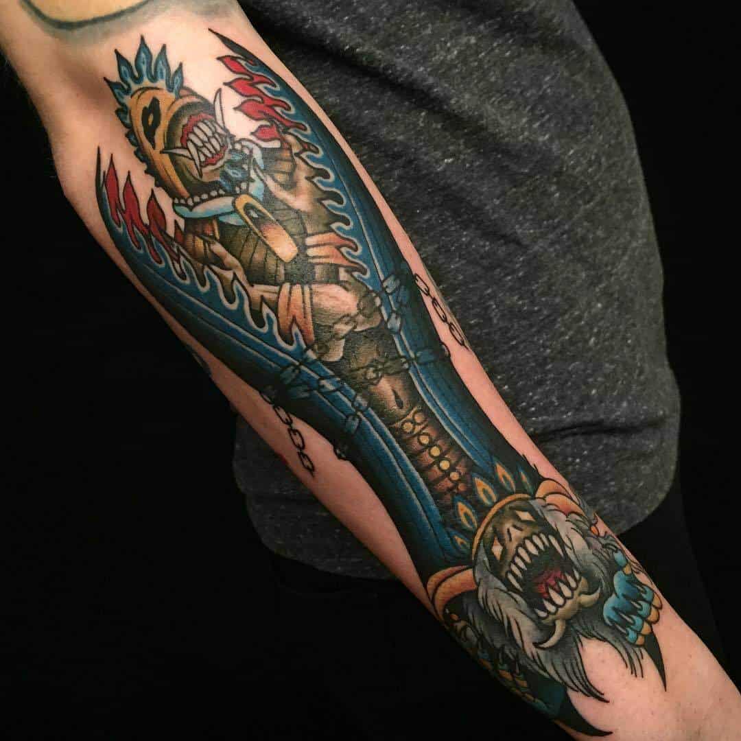final fantasy 10 sleeve tattoo