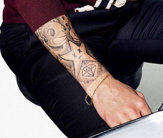 justin bieber diamond tattoo