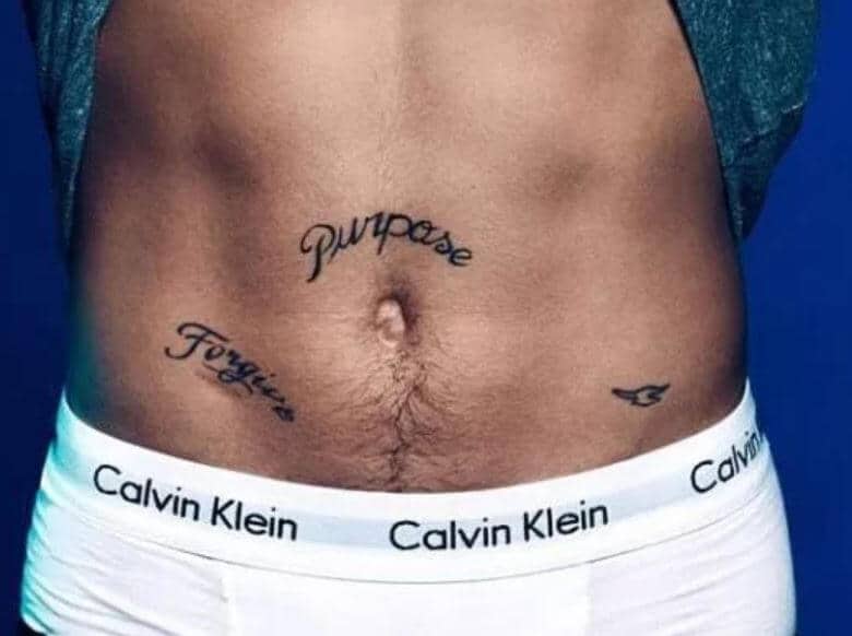 justin bieber purpose tattoo