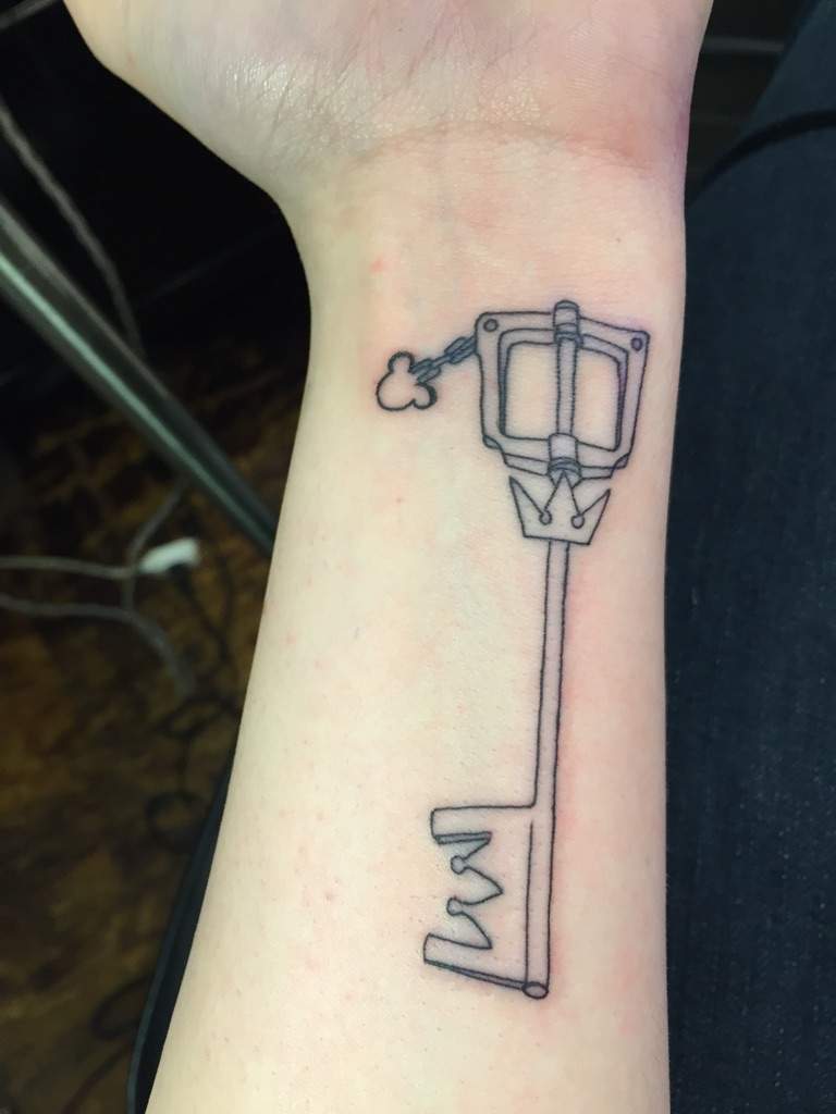 keyblade wrist tattoo