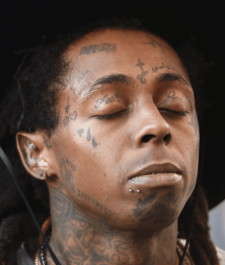lil wayne imperfect, hear no evil and baked tattoo